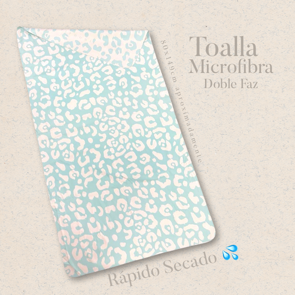 Toalla Microfibra Animal Aqua
