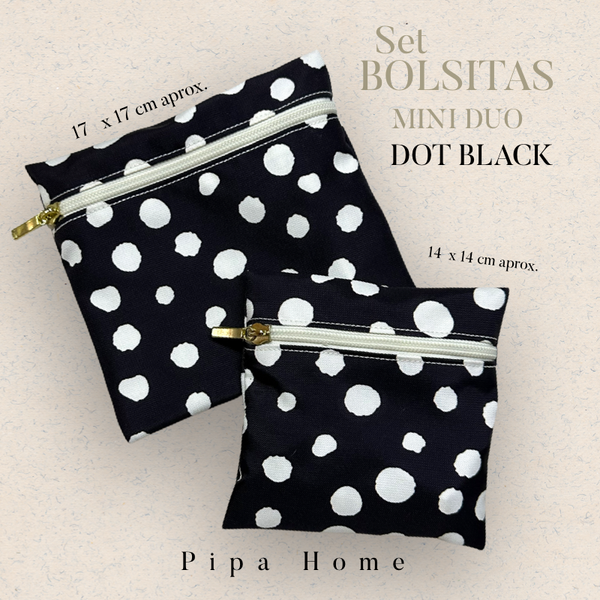 Bolsa Mini Duo Dot Black
