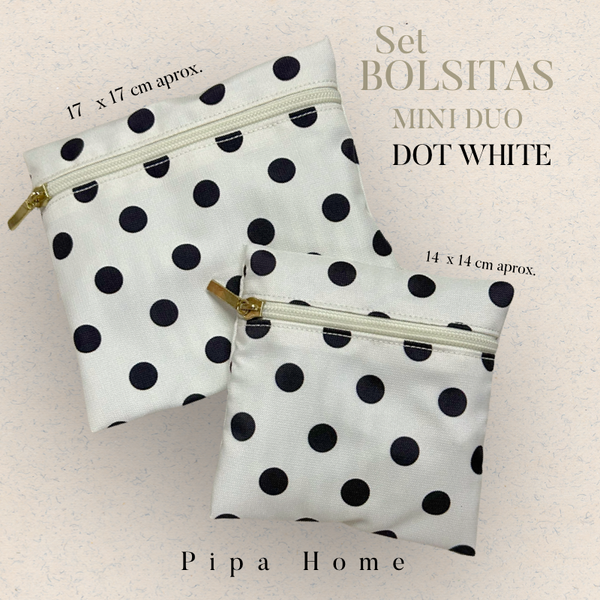 Bolsa Mini Duo Dot White