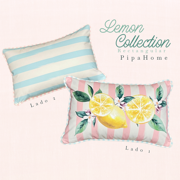 Cojin Blue Lemon Rectangular