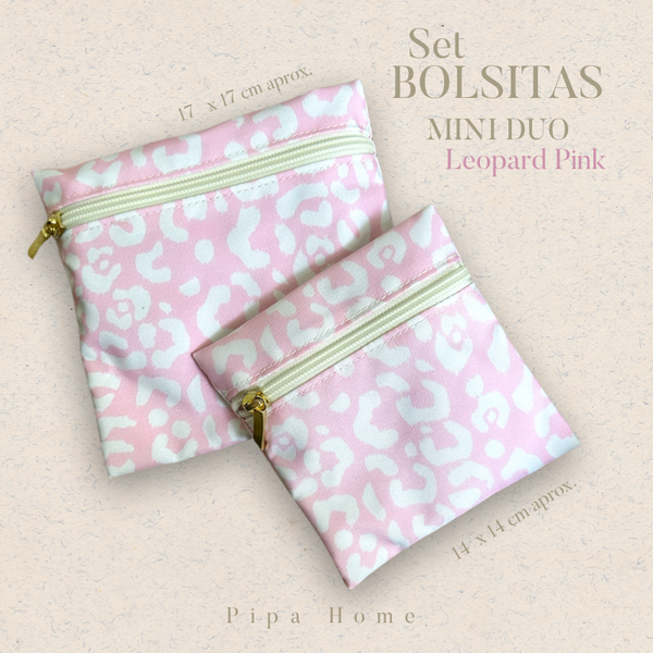 Bolsa Mini Duo Leopard Pink