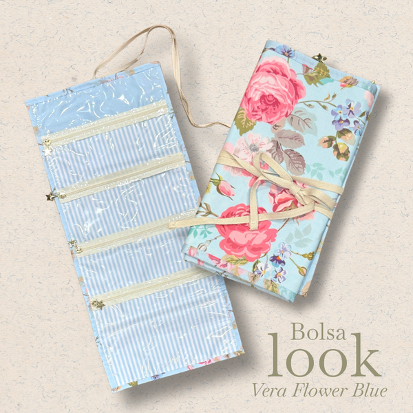 Bolsa Look Vera Flower Blue