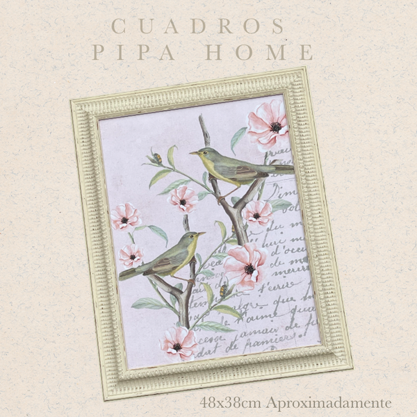 Cuadro Bird Rose